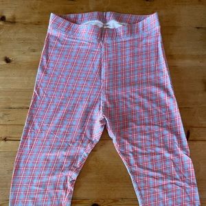 Frank & Eileen tee lab cotton plaid leggings.  Size M